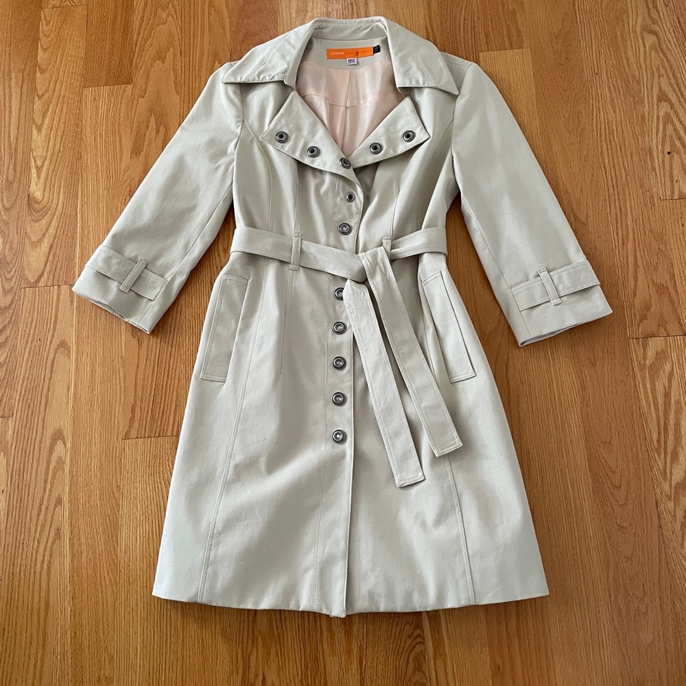 Cynthia Steffe Light Beige Trench Coat